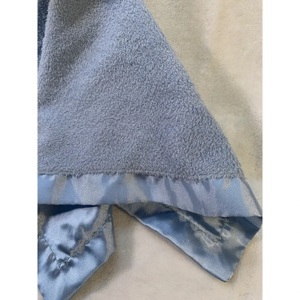Baby Essentials Blue Puppy‎ Lovey Sailboat Security Blanket Satin Trim RARE NWOT